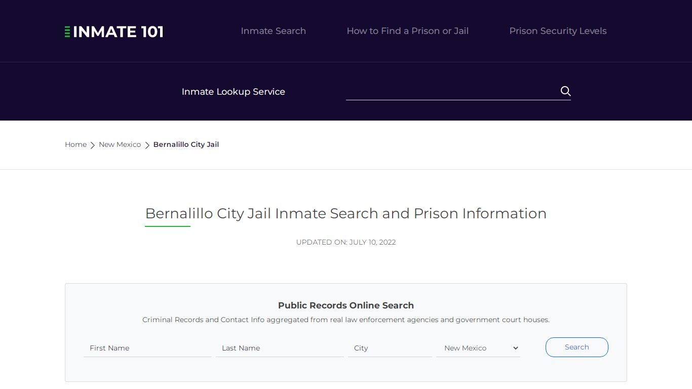 Bernalillo City Jail Inmate Search, Visitation, Phone no ...